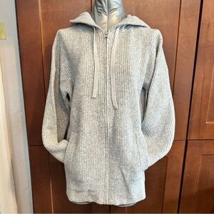Super soft gray cardigan new zip up
